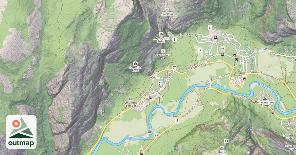 Map of Hand Traverse