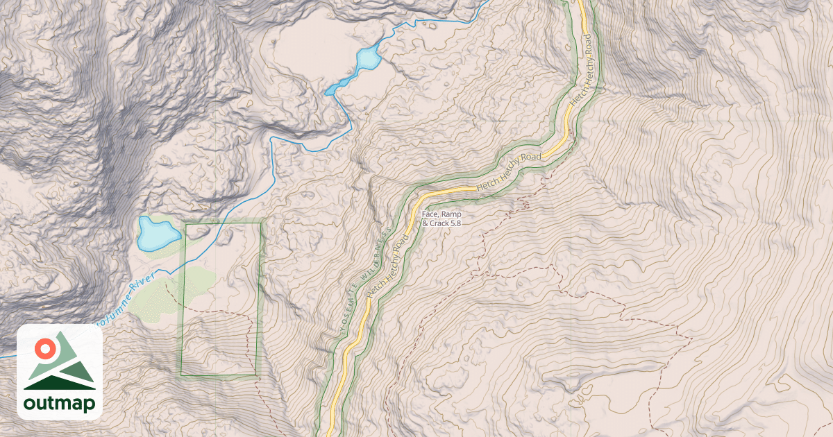 Map of Face, Ramp & Crack