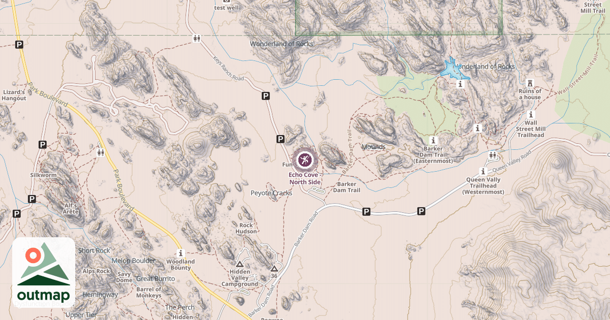 Map of Echo Cove - North Side