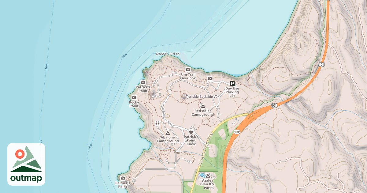 Map of Trailside Backside