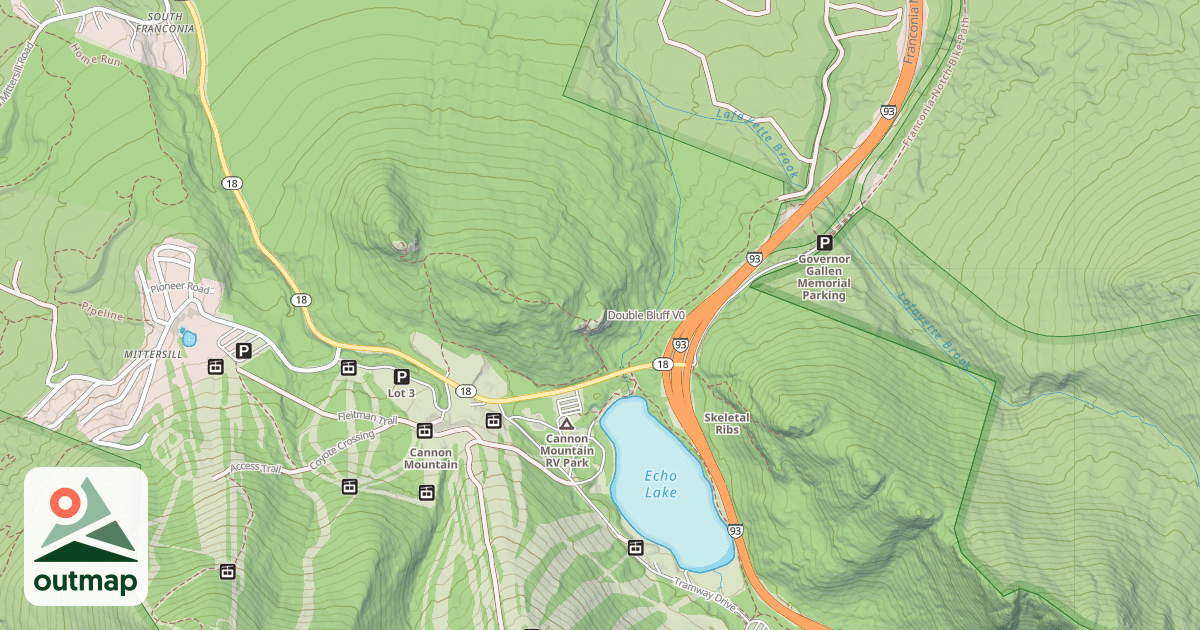 Map of Double Bluff