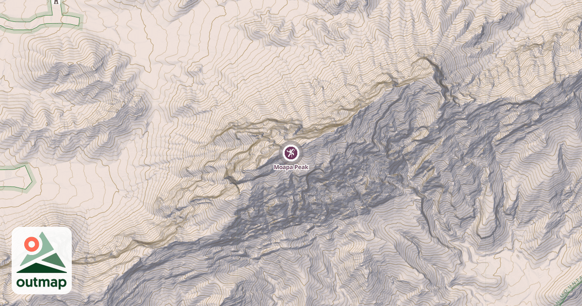 Map of Moapa Peak