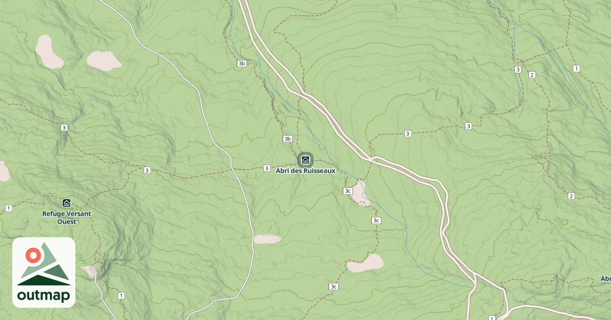 Map of Abri des Ruisseaux