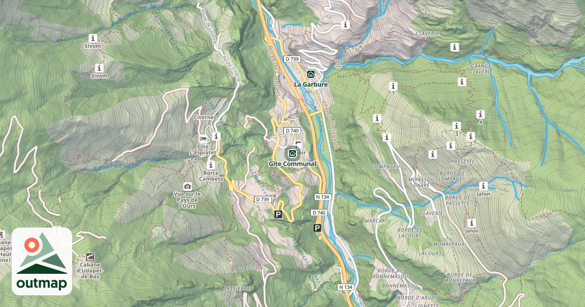 Map of Gîte Communal