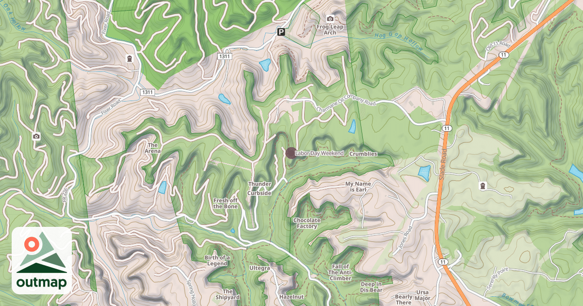 Map of Labor Day Weekend