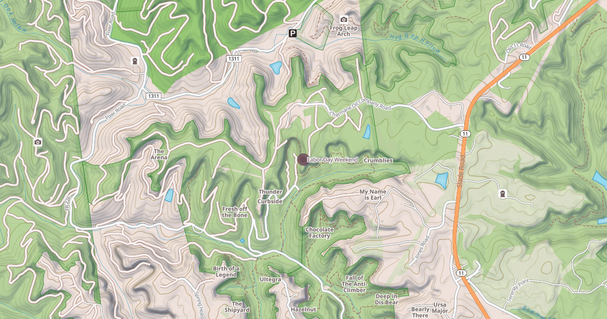 Map preview of Labor Day Weekend
