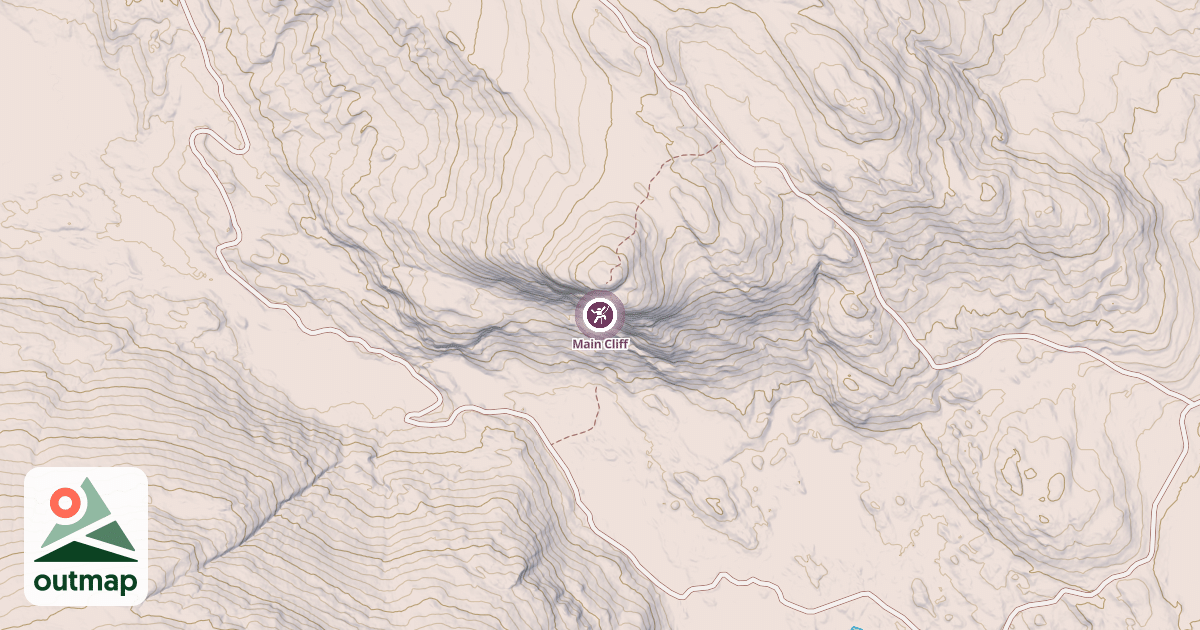 Map of Main Cliff