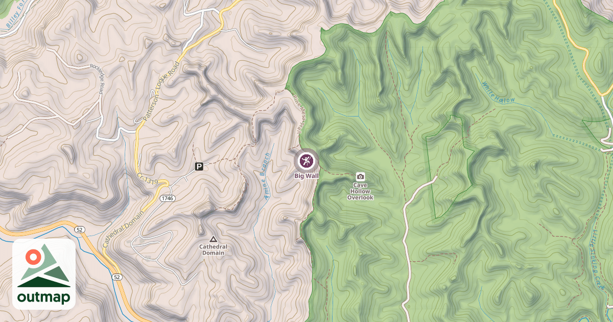 Map of Big Wall