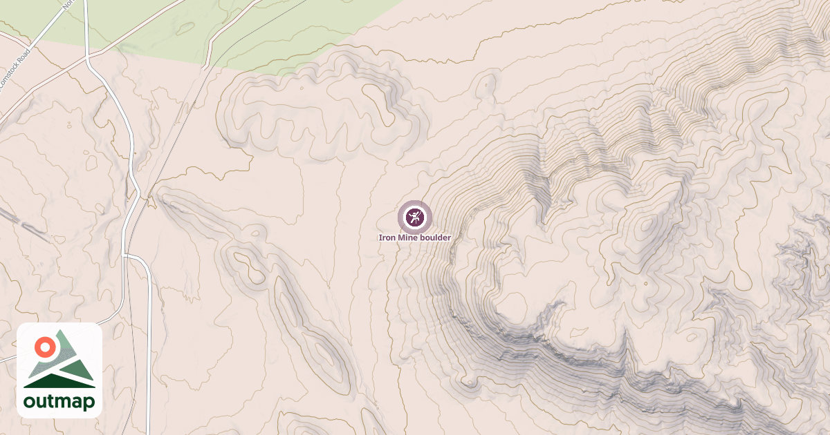 Map of Iron Mine boulder