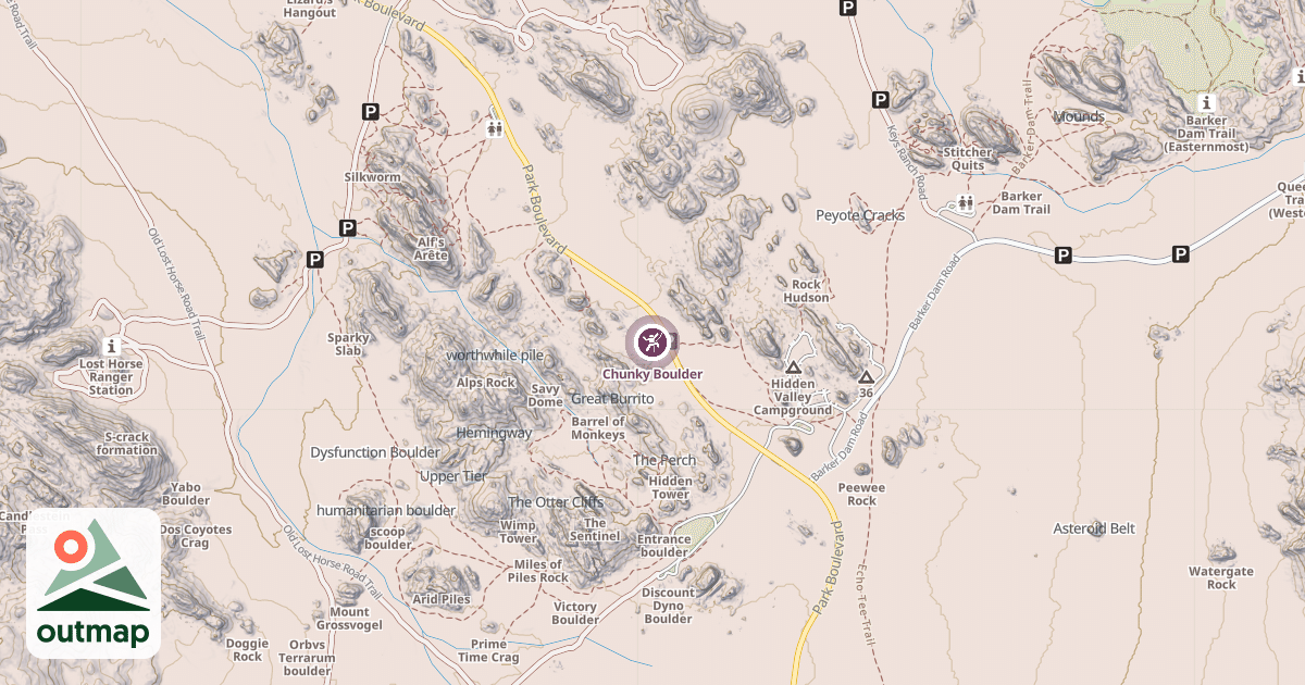 Map of Chunky Boulder