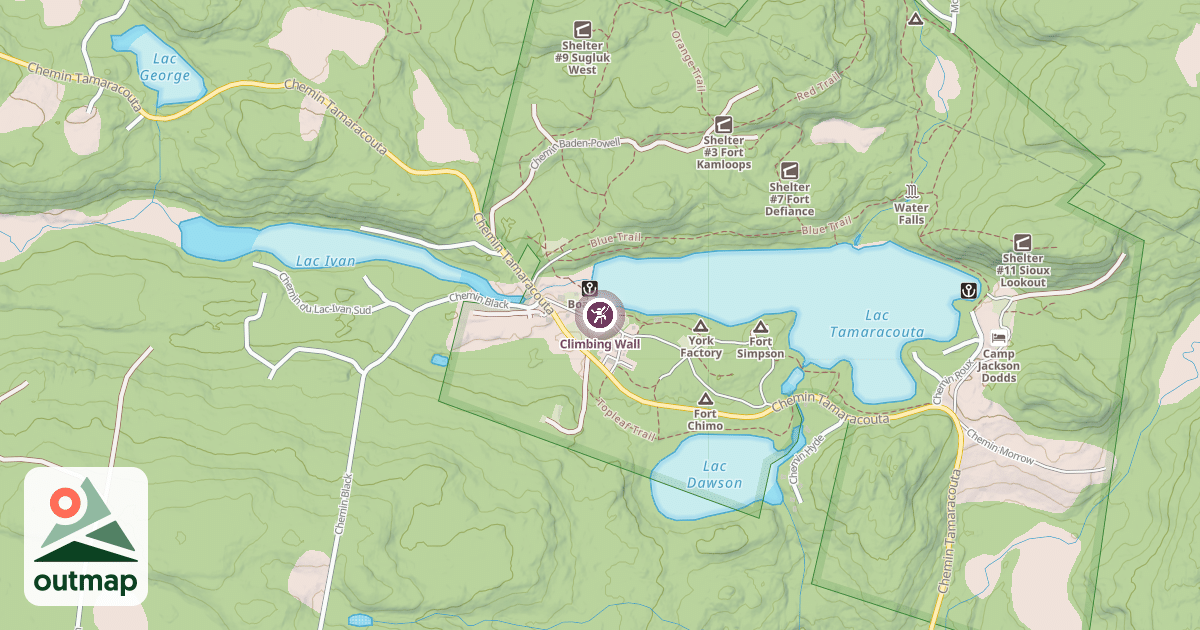 Map of Climbing Wall