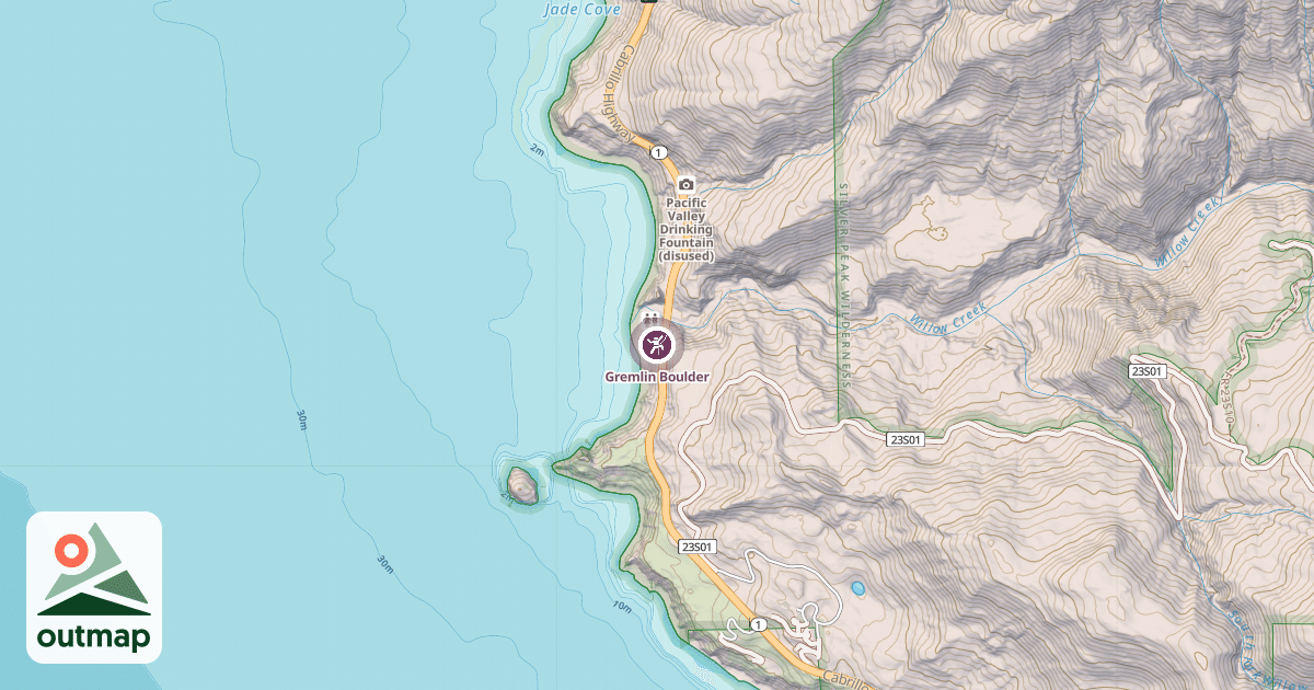 Map of Gremlin Boulder