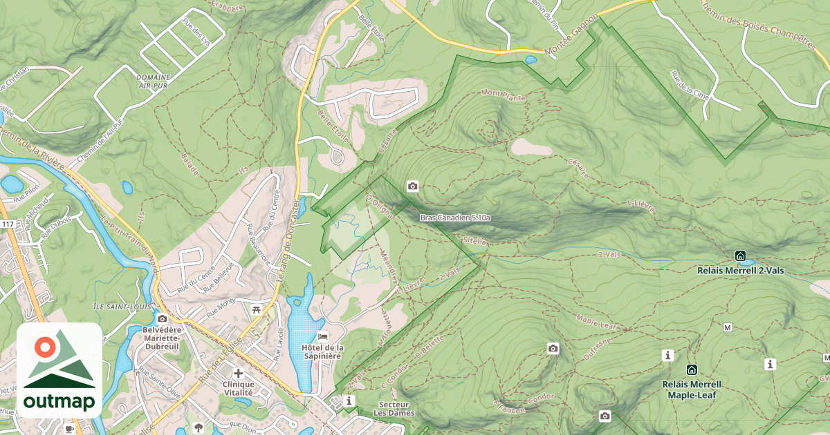 Map of Bras Canadien