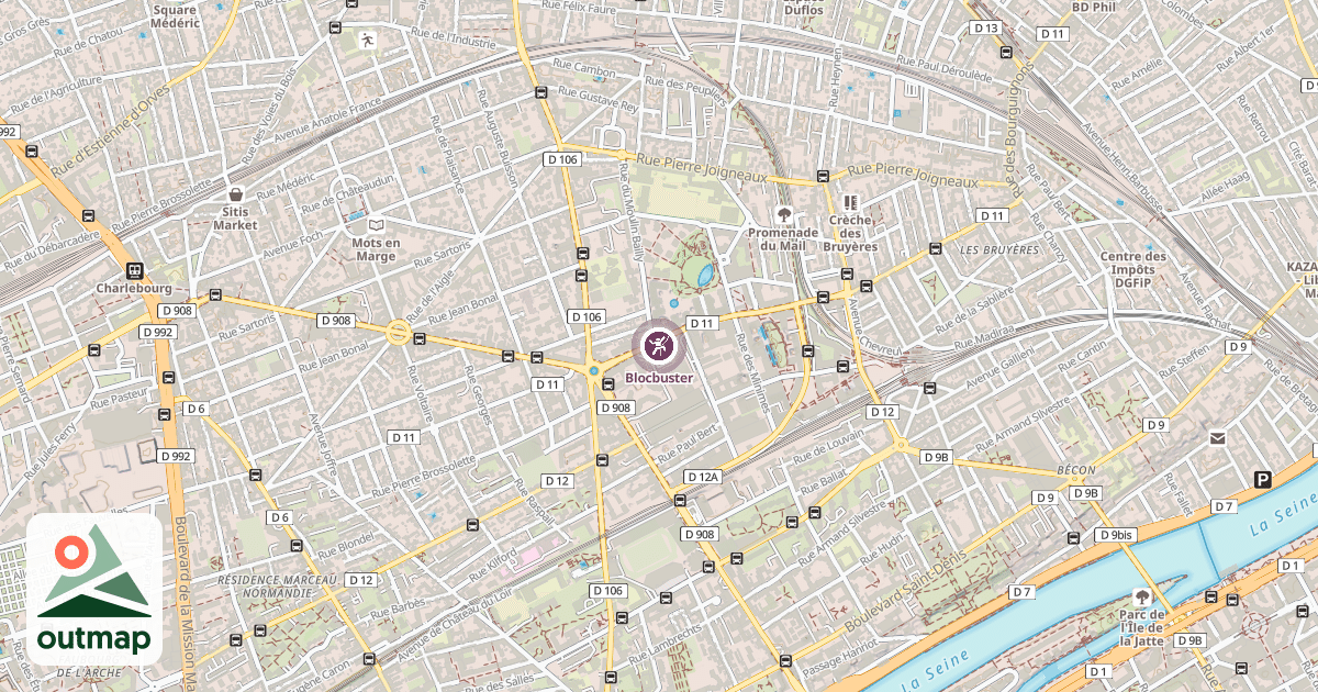 Map of Blocbuster