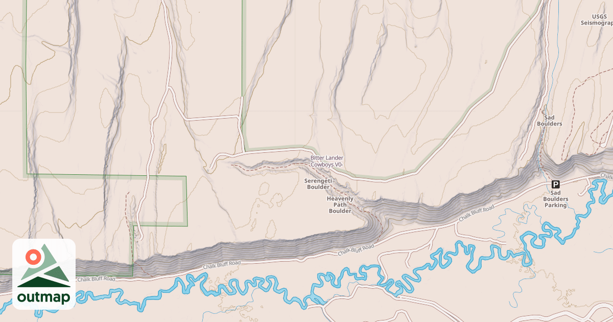 Map of Bitter Lander Cowboys