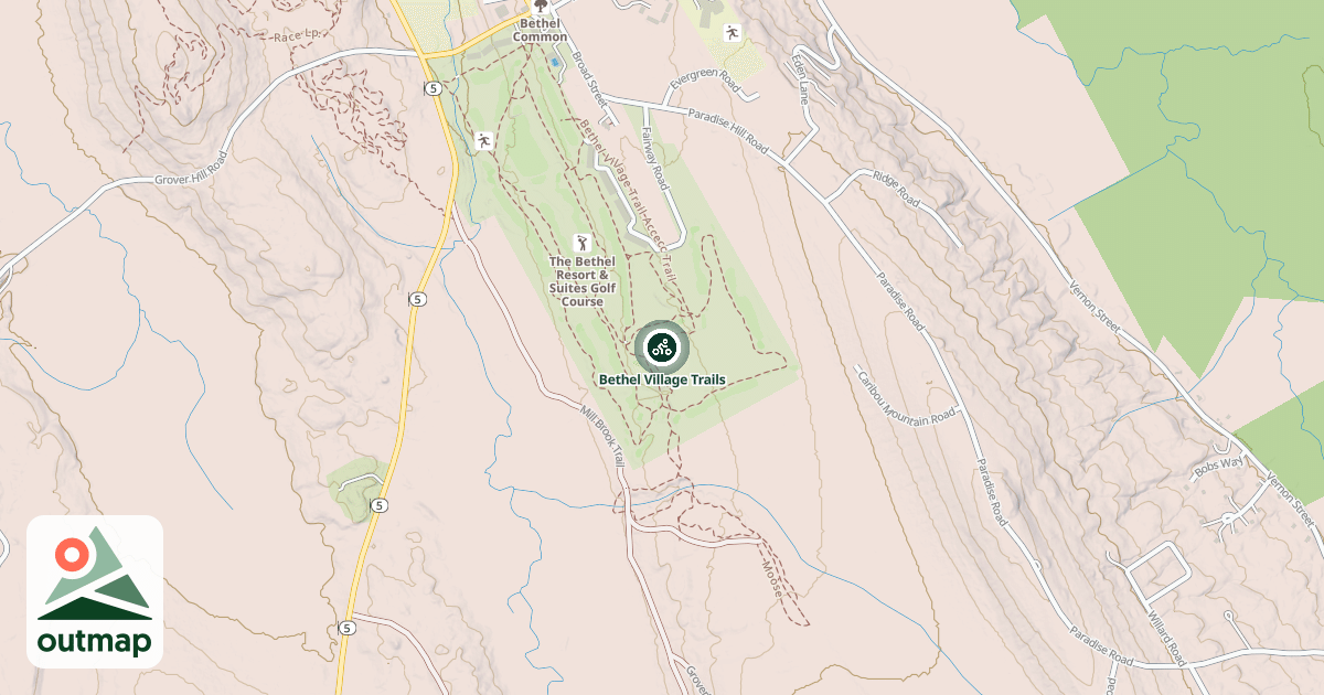 Map of Bethel Village Trails
