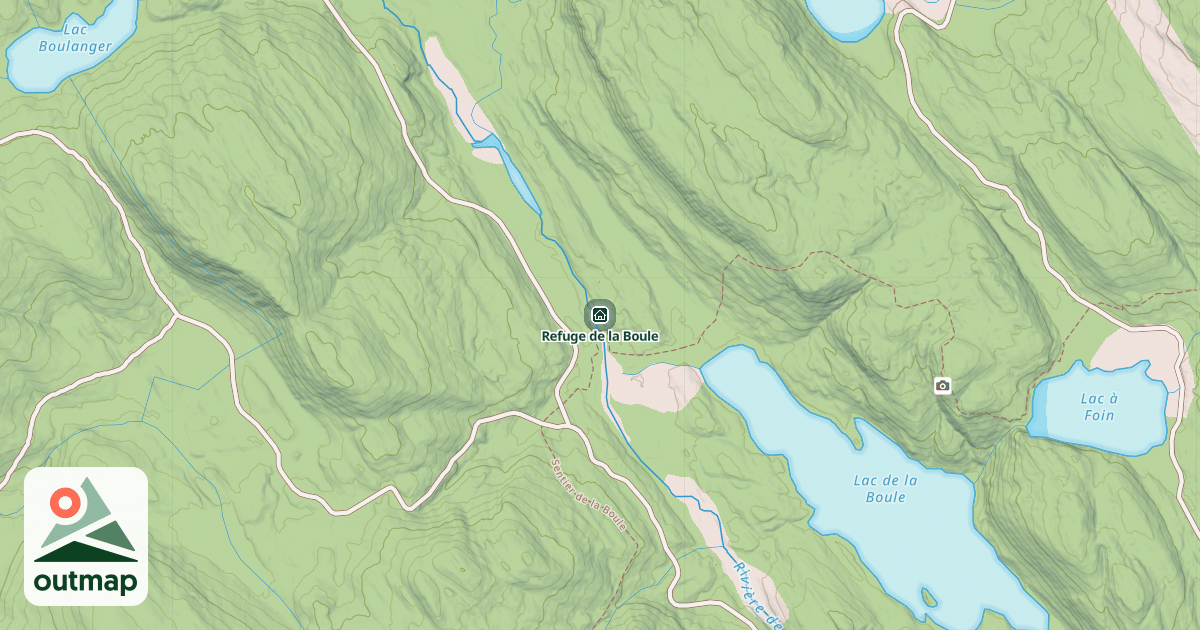 Map of Refuge de la Boule