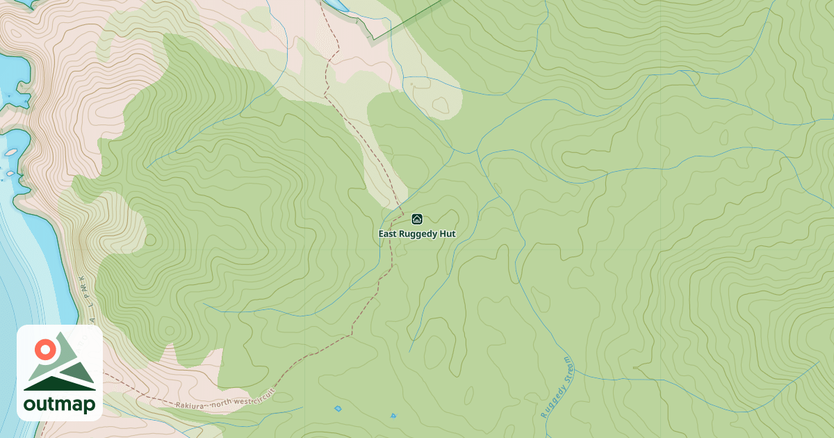 Map of East Ruggedy Hut