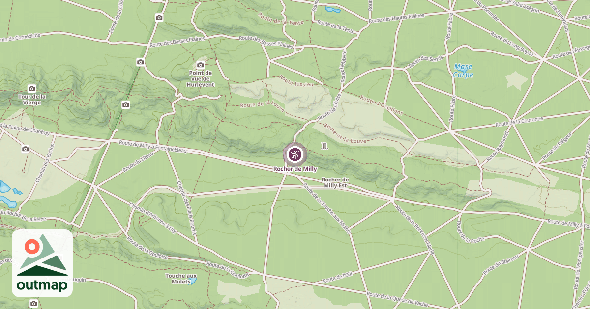 Map of Rocher de Milly