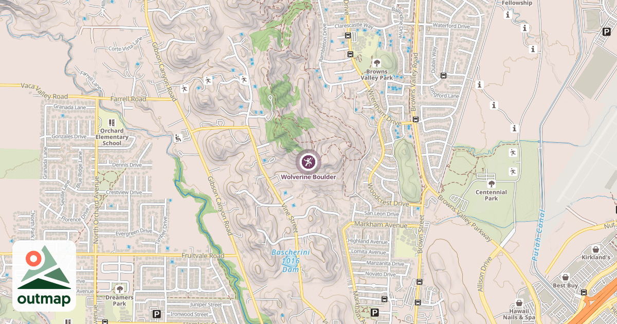 Map of Wolverine Boulder