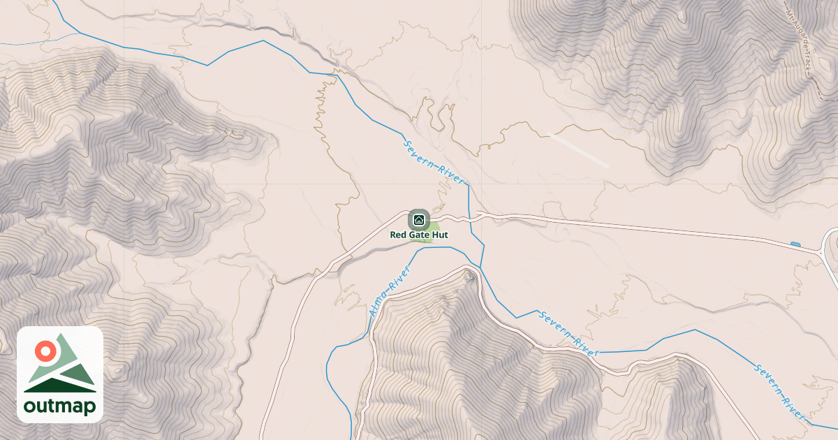 Map of Red Gate Hut