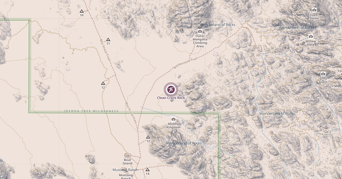 Map preview of Clean Crack Rock