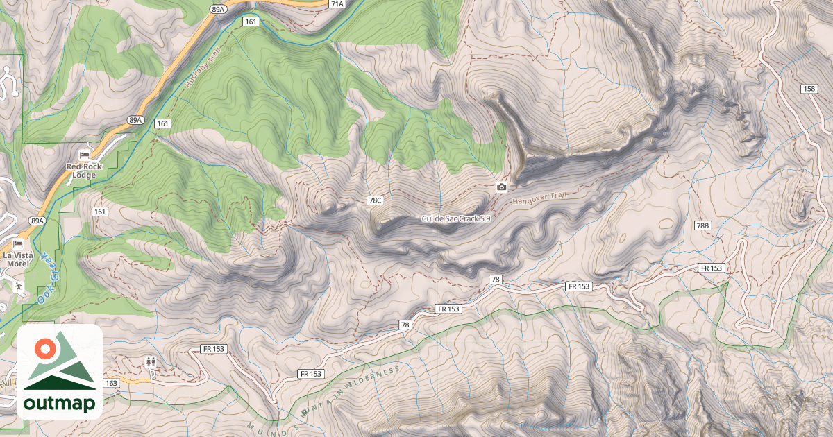 Map of Cul de Sac Crack