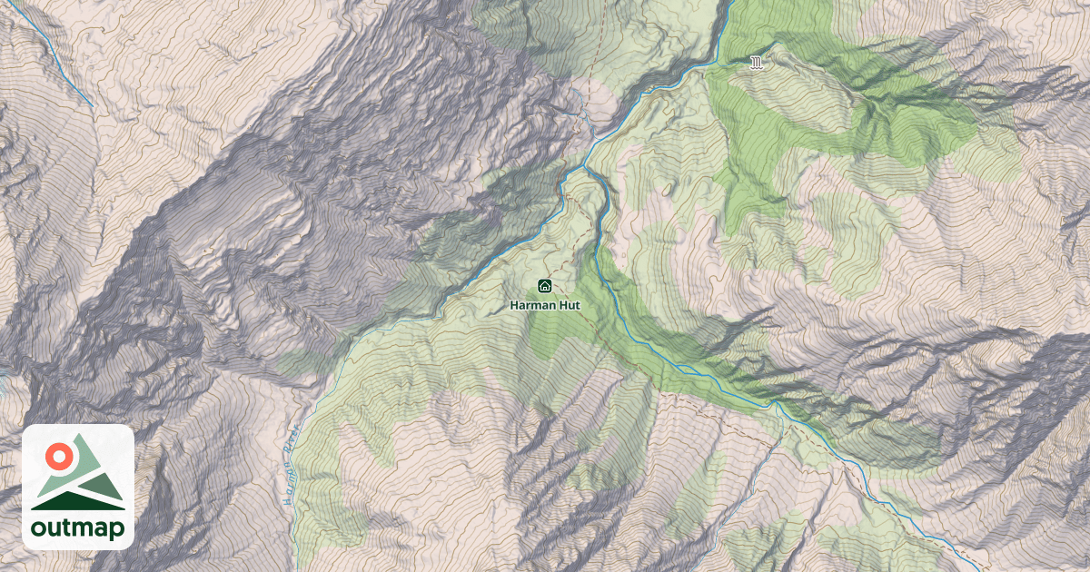 Map of Harman Hut