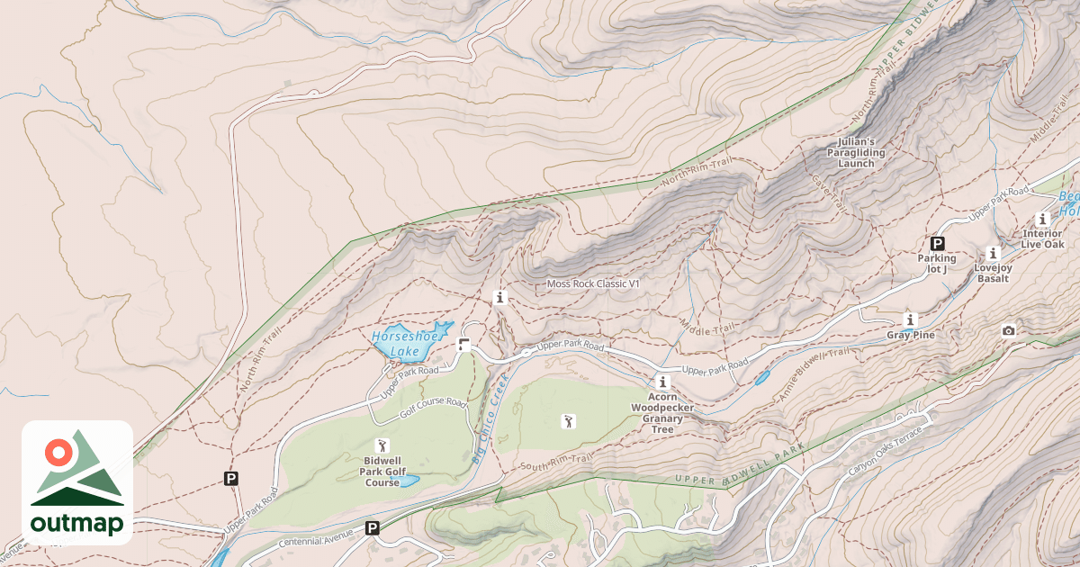Map of Moss Rock Classic