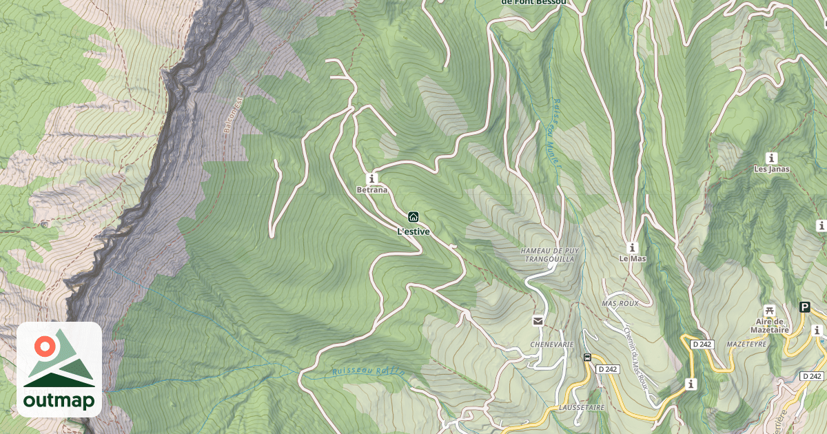 Map of L'estive