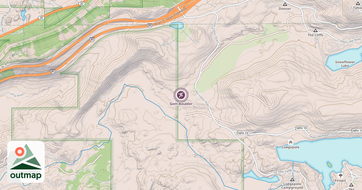 Map of Gem Boulder