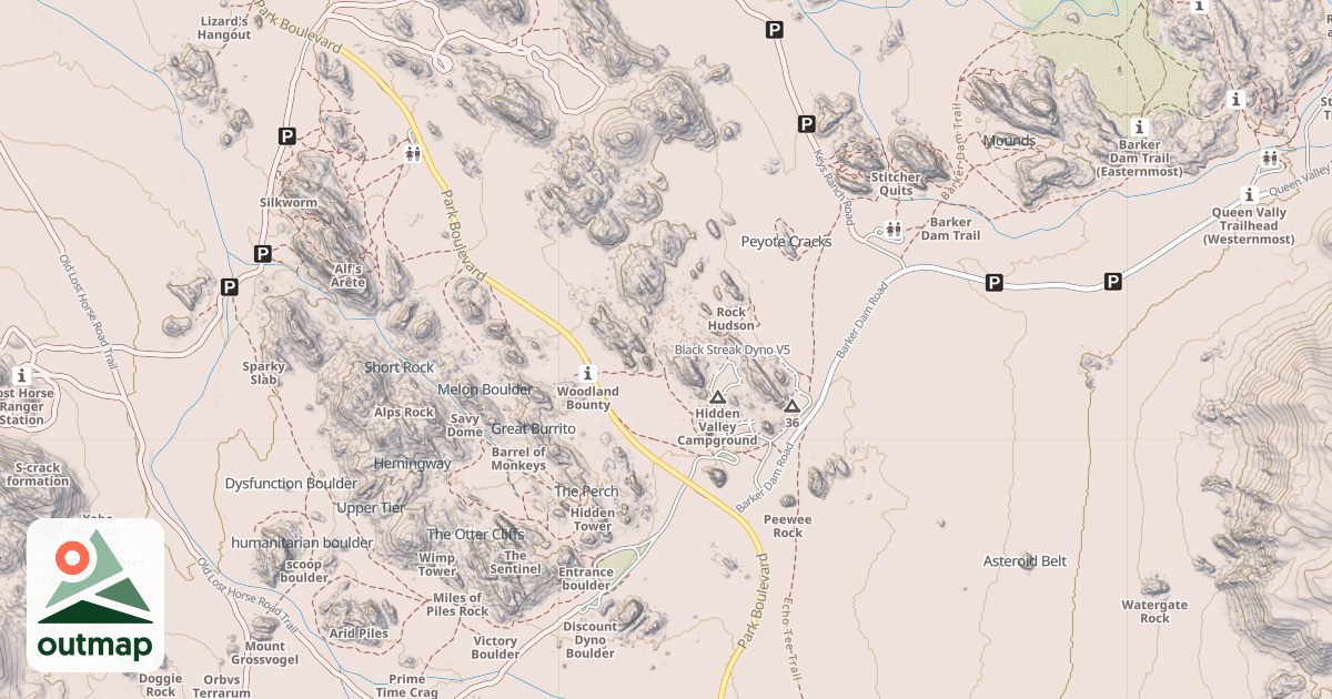 Map of Black Streak Dyno