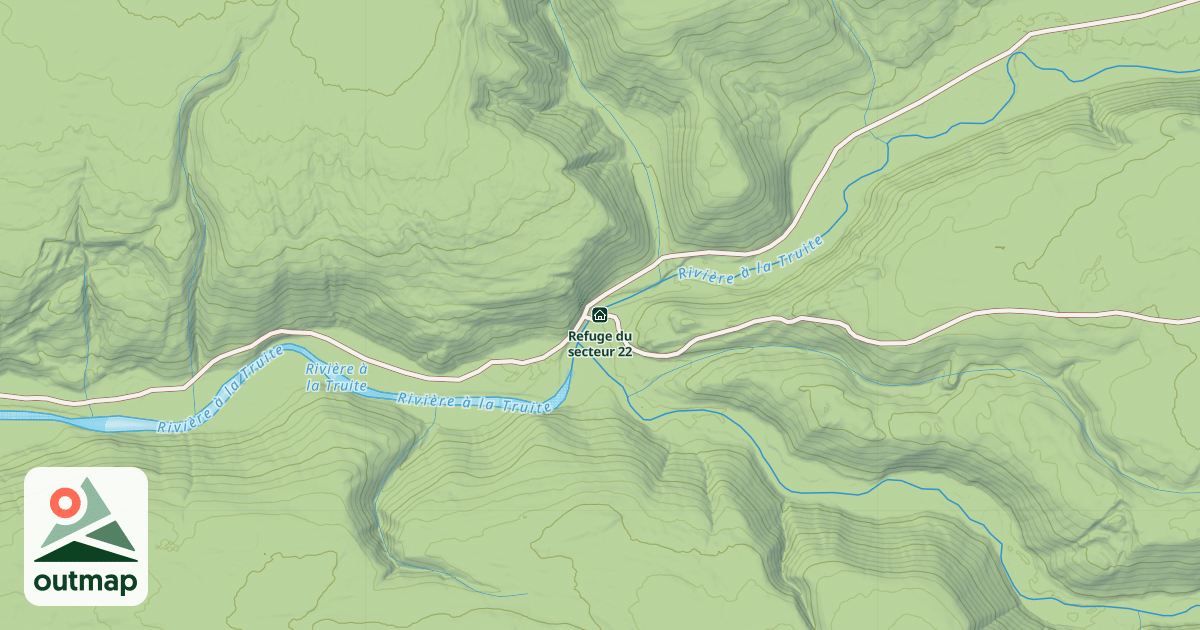 Map of Refuge du secteur 22