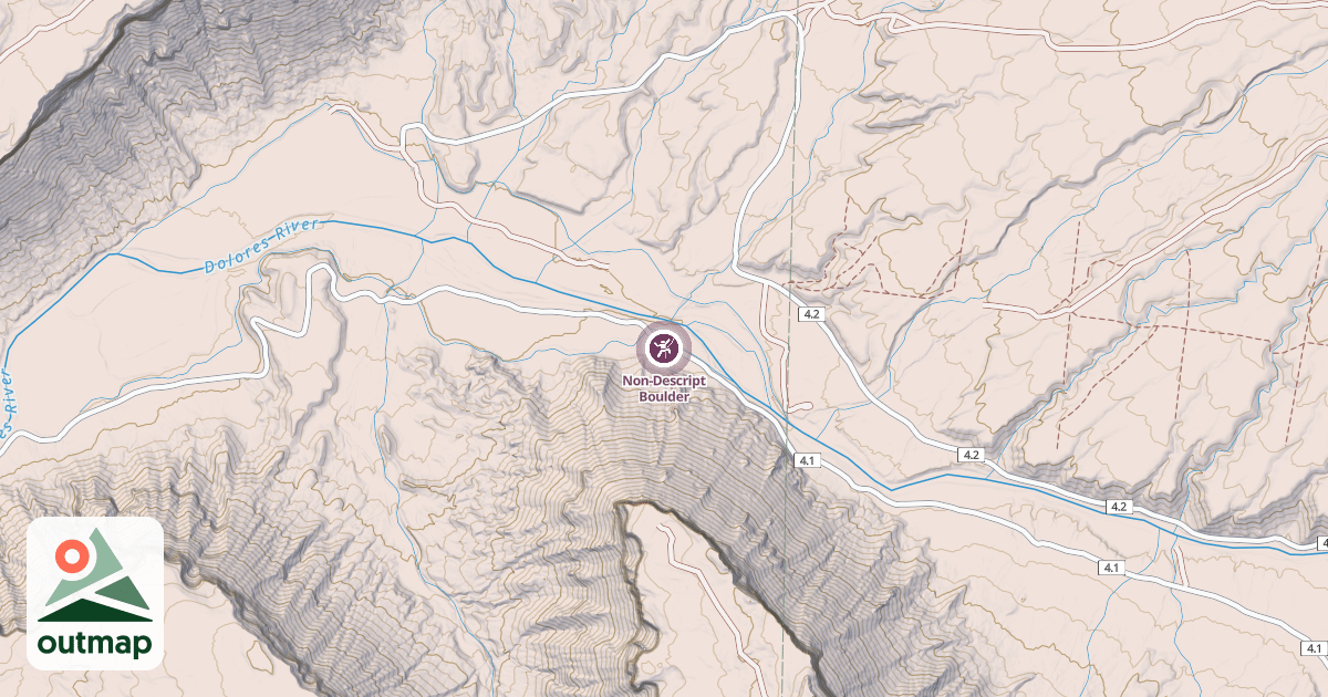 Map of Non-Descript Boulder