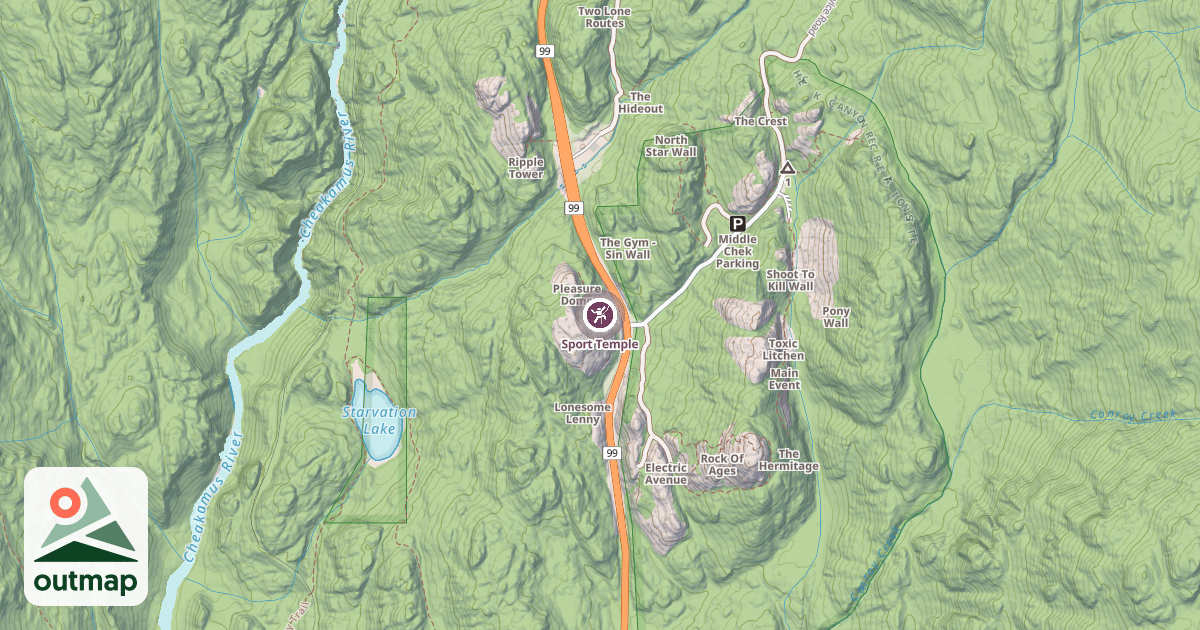 Map of Sport Temple