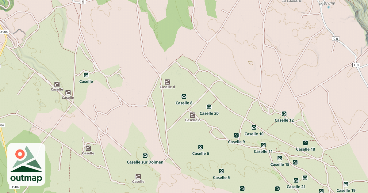 Map of Caselle 8