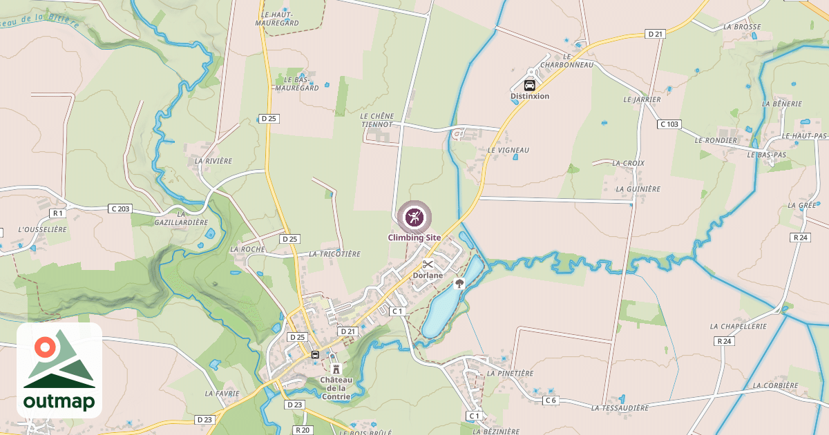 Map of Climbing Site