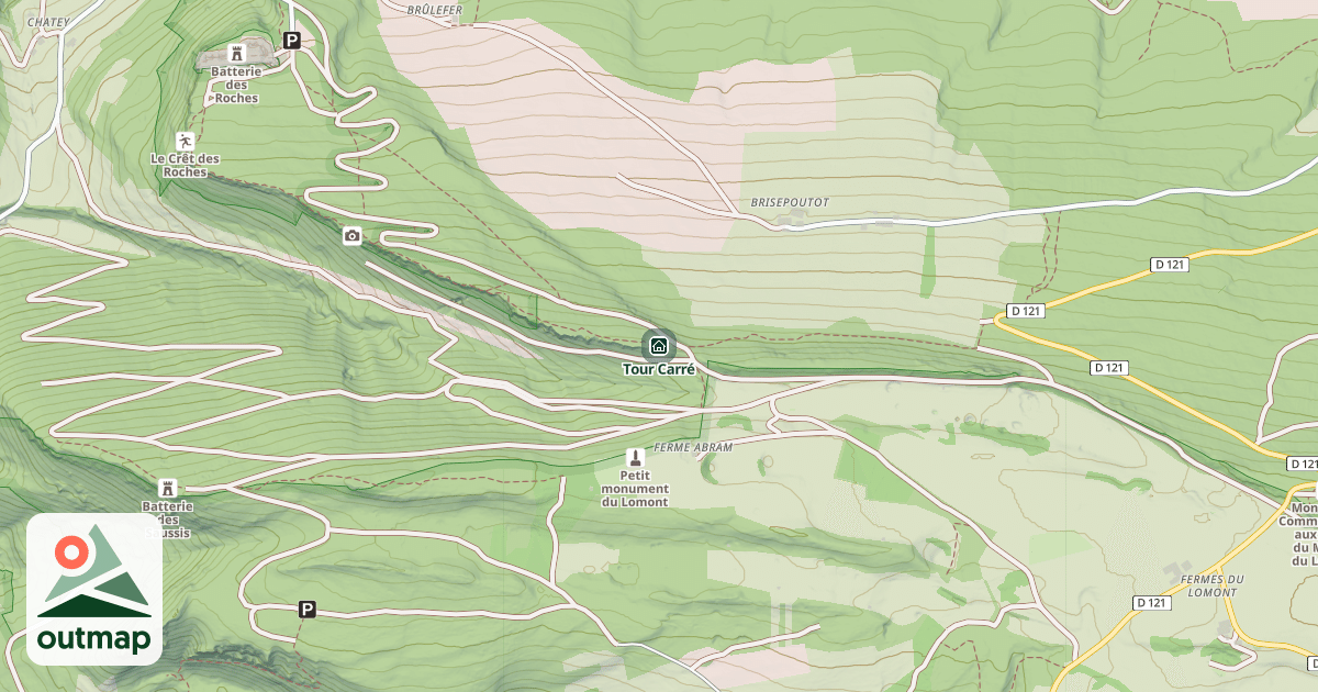 Map of Tour Carré