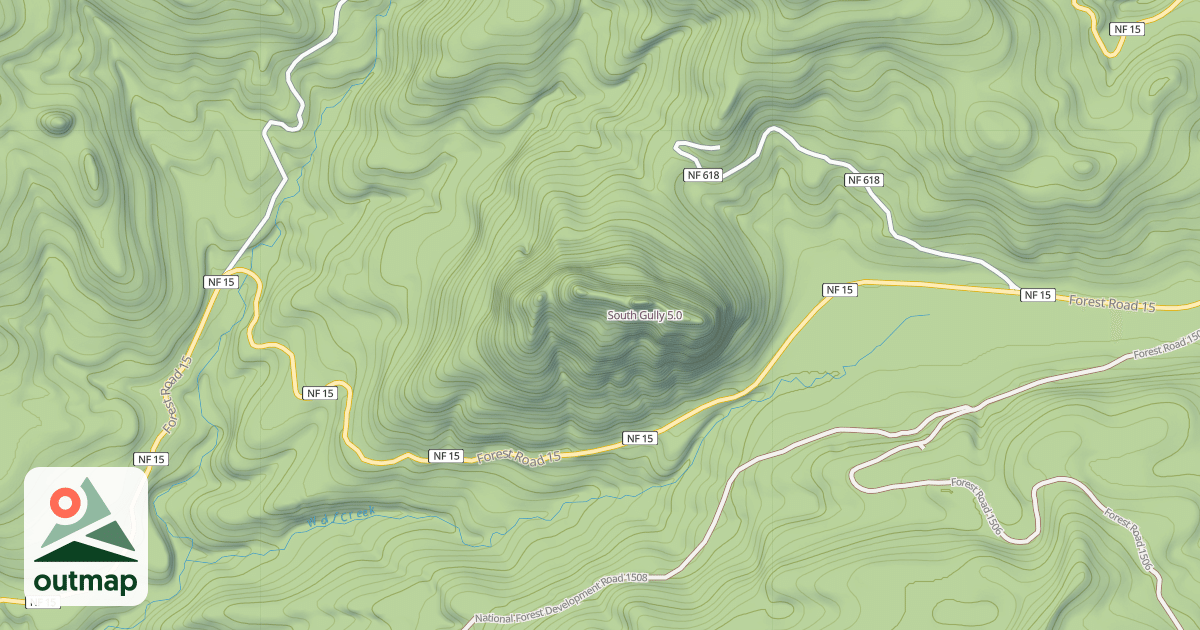 Map of South Gully
