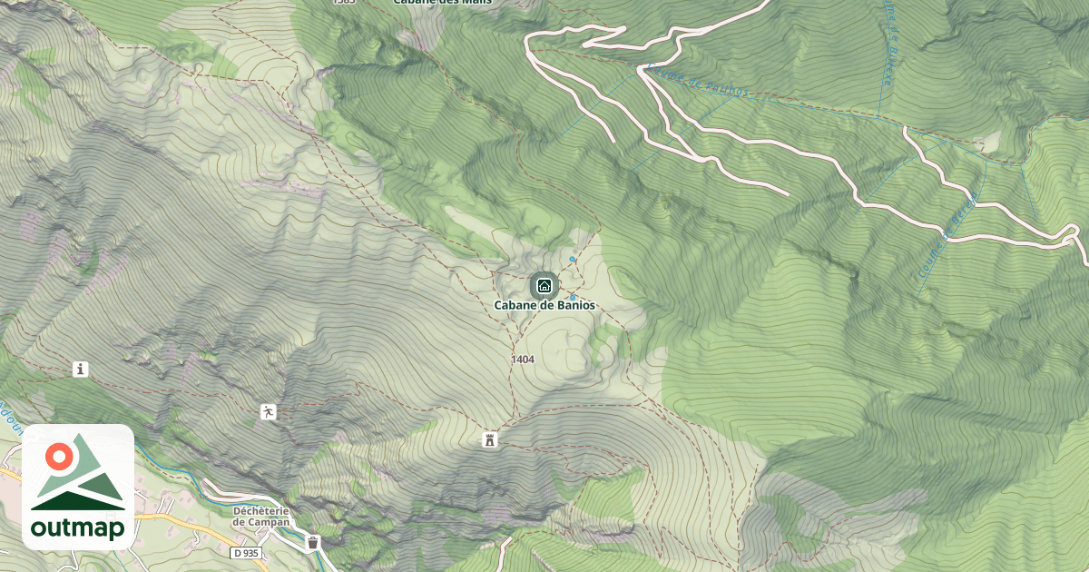 Map of Cabane de Banios