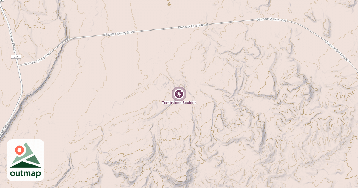 Map of Tombstone Boulder