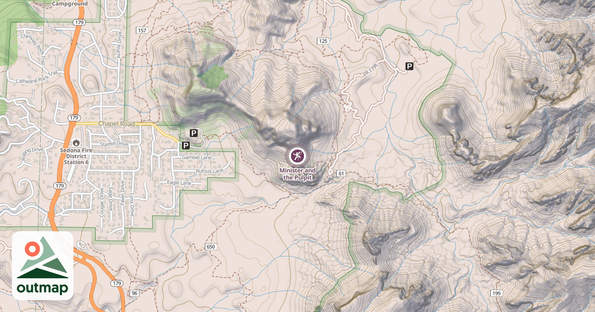 Map of Minister and the Pulpit