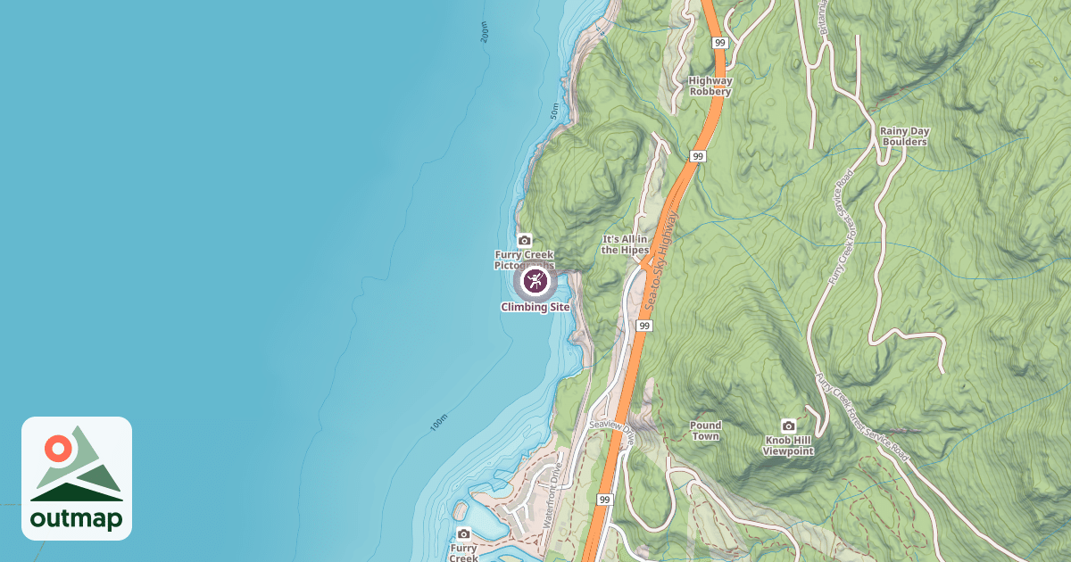Map of Climbing Site