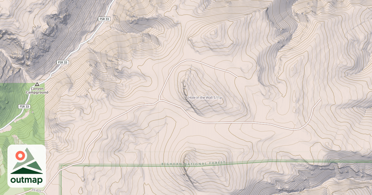 Map of Hole in the Wall