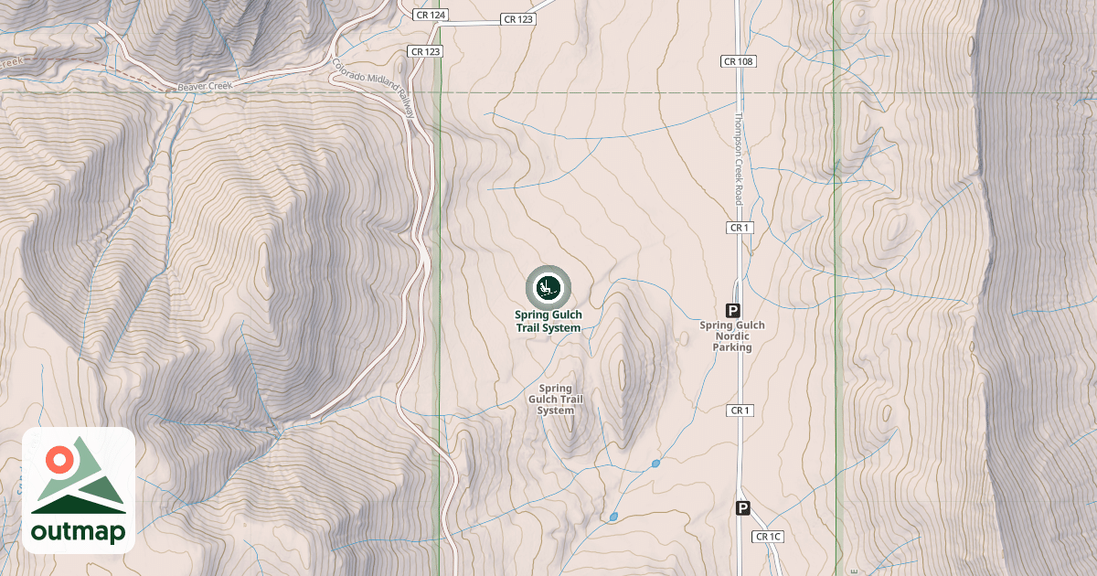 Map of Spring Gulch Trail System