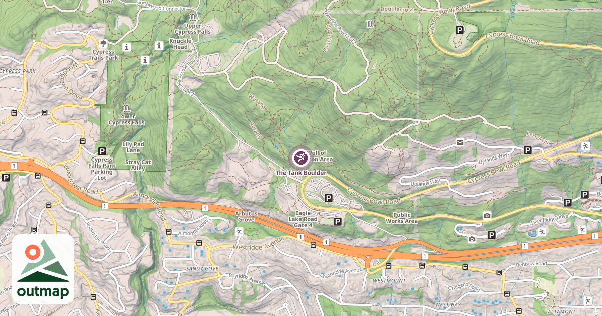 Map of The Tank Boulder