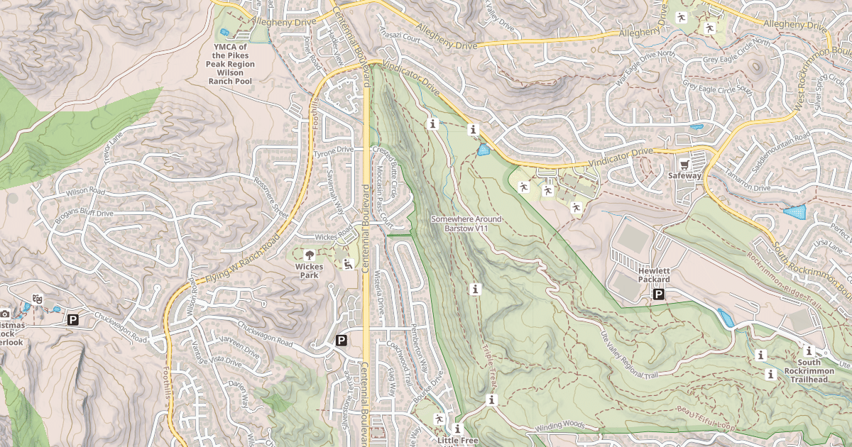 Map preview of Somewhere Around Barstow