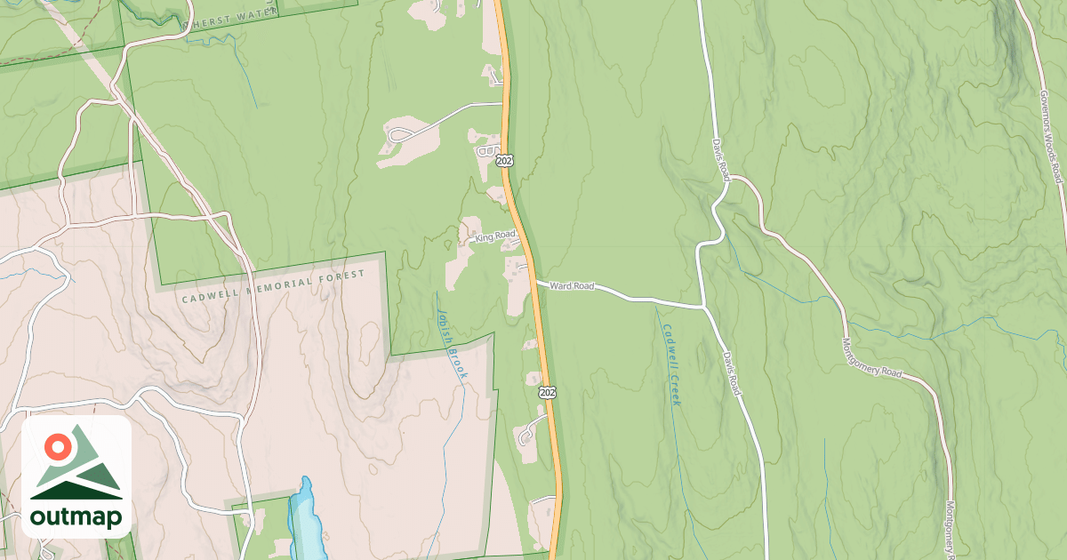 Map of Pelham Quabbin hunt 2022