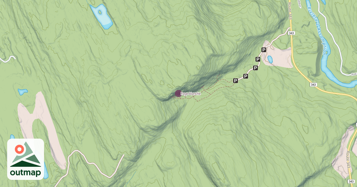 Map of Page blanche