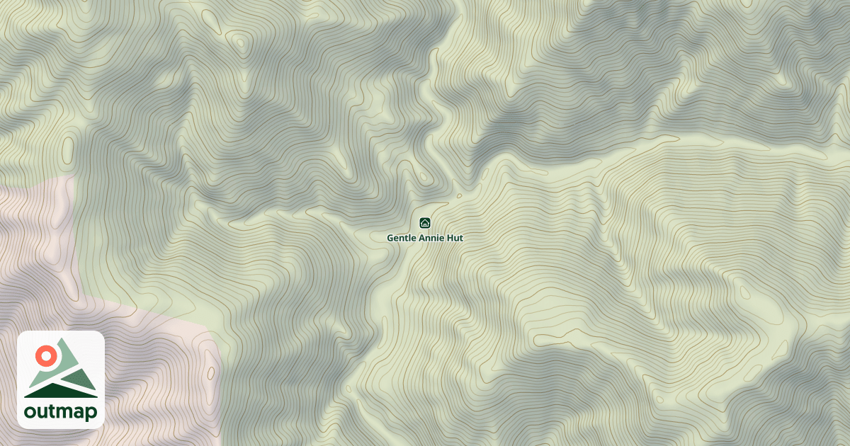 Map of Gentle Annie Hut